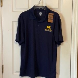 Michigan Wolverines Men’s Collegiate Collar Shirt by Rivalry Threads 91 Size M